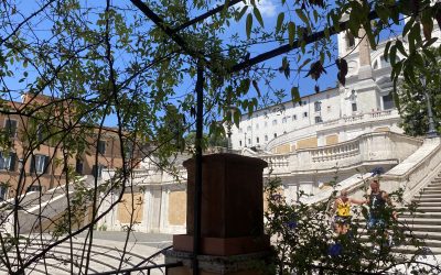 One day with Keats from the lovely balcony of Keats-Shelley Memorial House in Rome